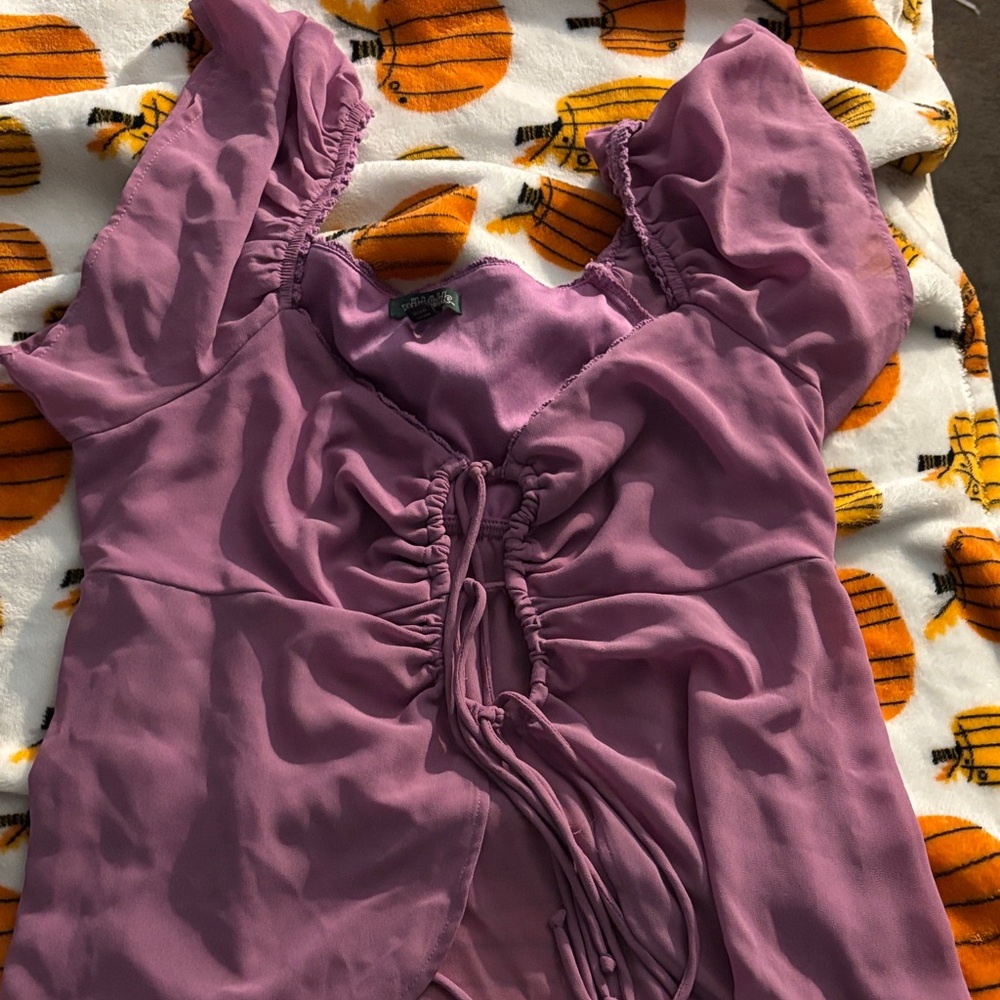 Wild Fable Lavender Ruched Blouse